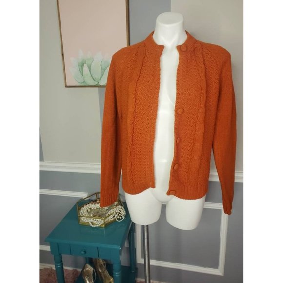 Women Knit Cardigan, 60s Cardigan - Picture 4 of 6